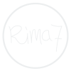 Rima-7-logo-sticker-lichtblauw